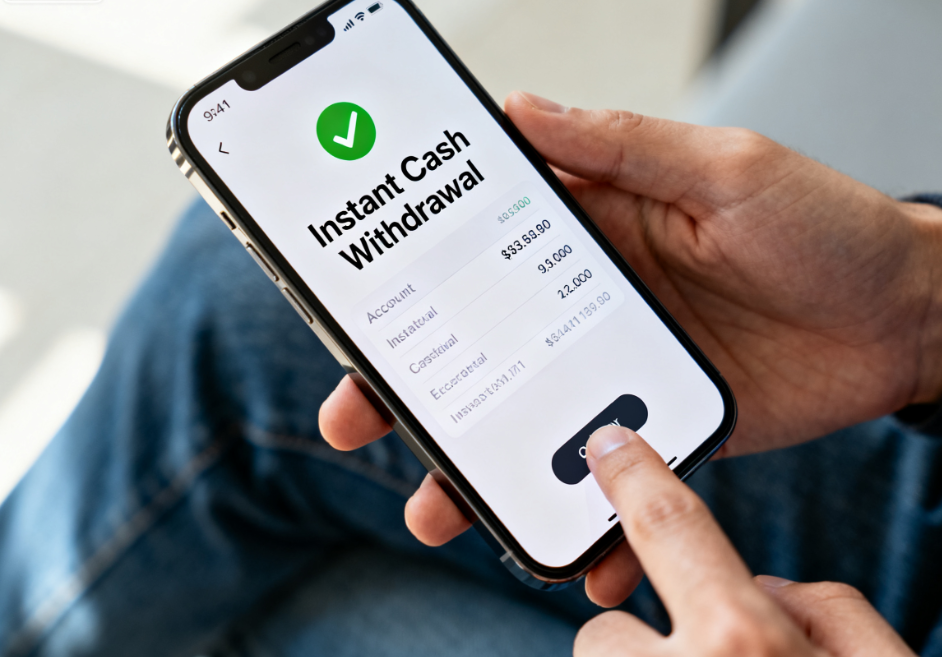 Instant Cash Withdrawal for Mobile App Players