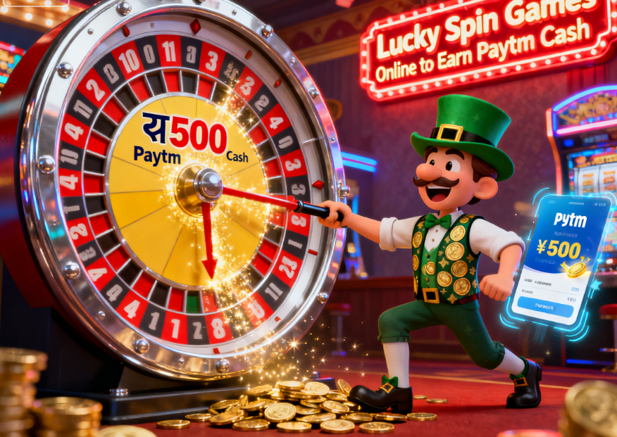Lucky Spin Games Online to Earn Paytm Cash