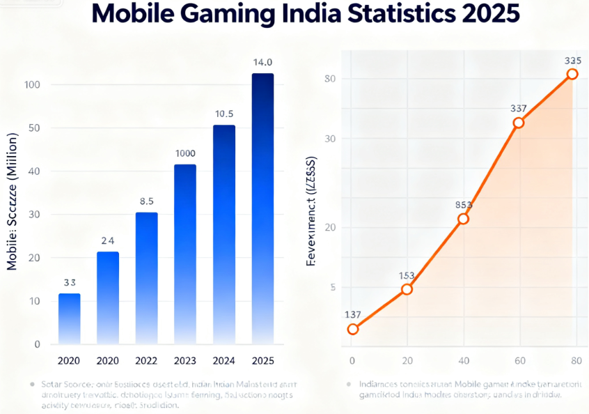 Mobile Gaming India Statistics 2025
